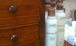 Products within the salon